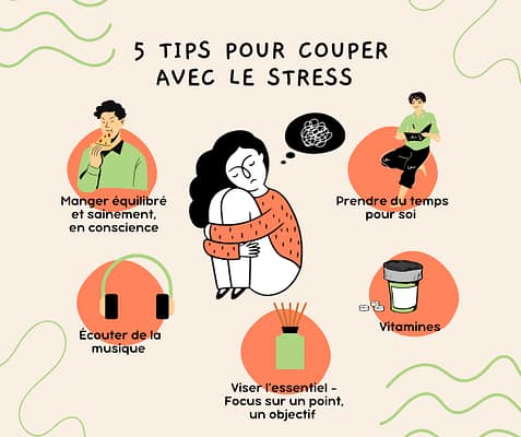 5 tips pour couper avec le stress